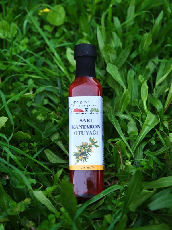 Hakiki Sarı Kantaron Yağı 250ml – Yanık, Yara ve Cilt Onarıcı