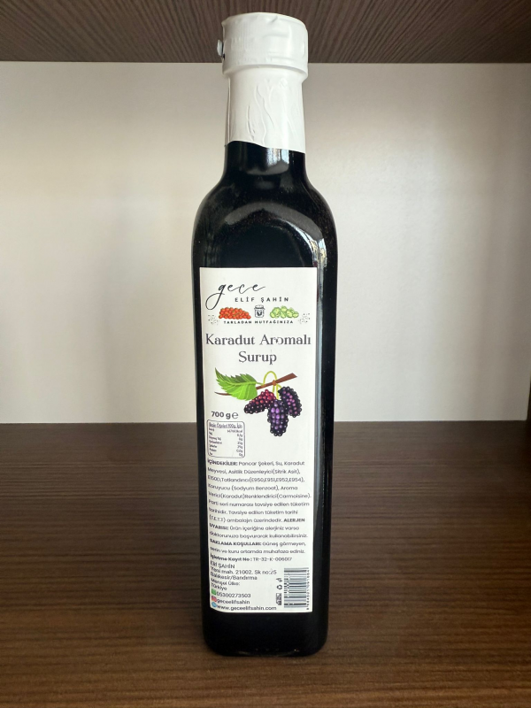 Doğal Karadut Şurubu Özü 700g – 1’e 5 Oranında Sulandırılan Konsantre Lezzet