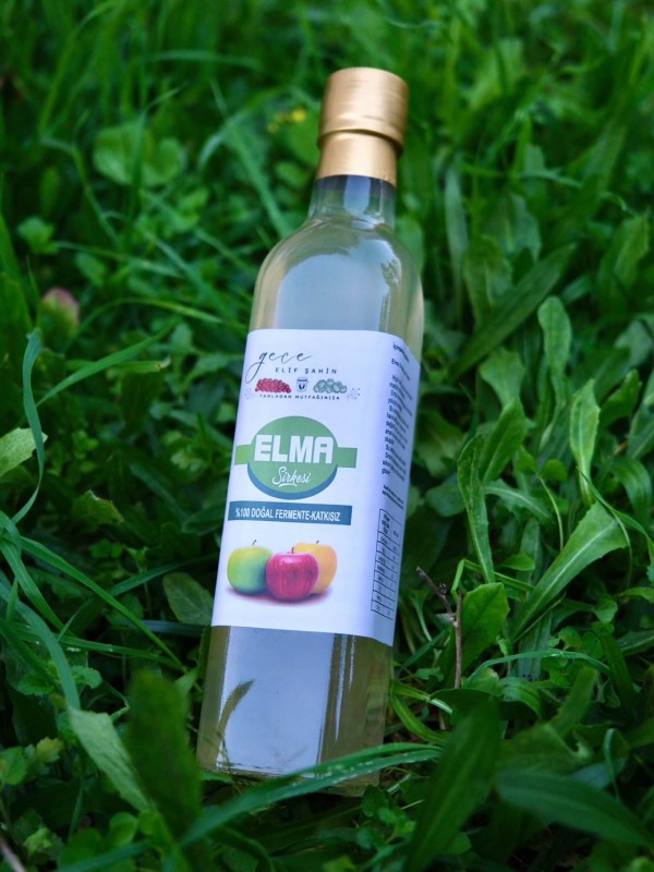 Doğal Fermente Elma Sirkesi 500ml – Sirke Analı ve Probiyotik | Zayıflama Desteği